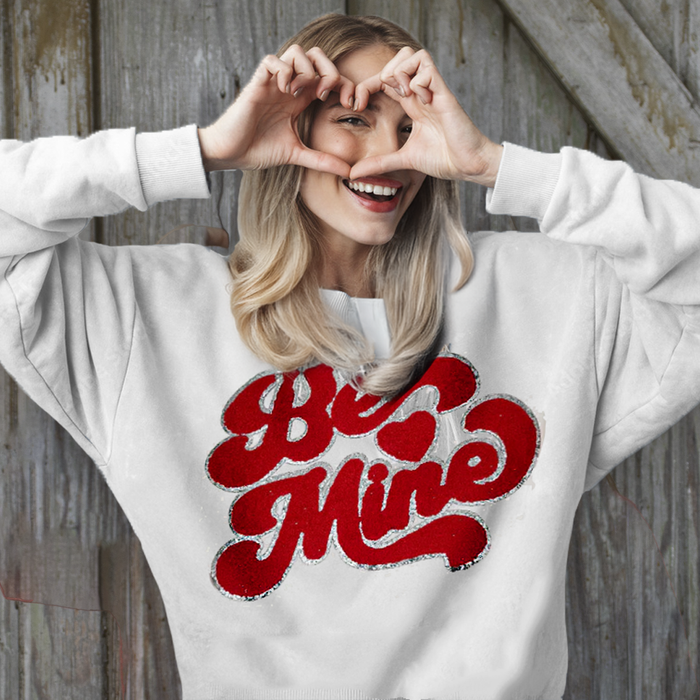 SW-6723 BE MINE Sweatshirt WHITE