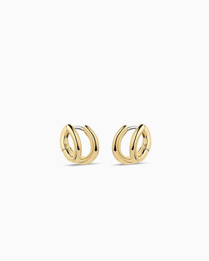 Taner Double Huggies || option::18K Gold Plated