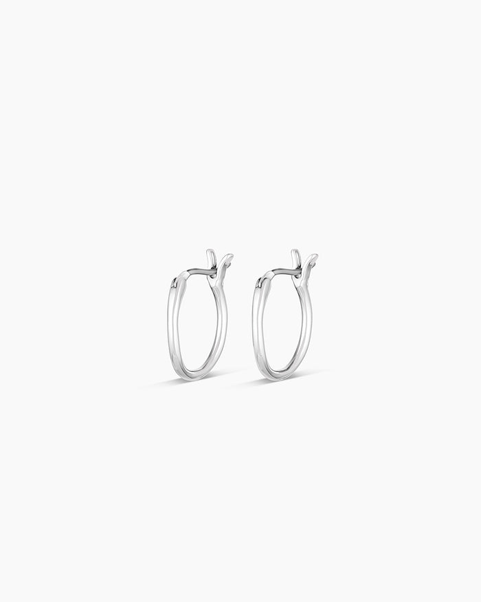 Taner Mini Huggies || option::Silver Plated