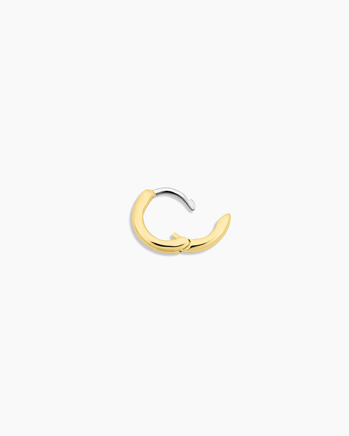 Taner Charm Huggie || option::18K Gold Plated