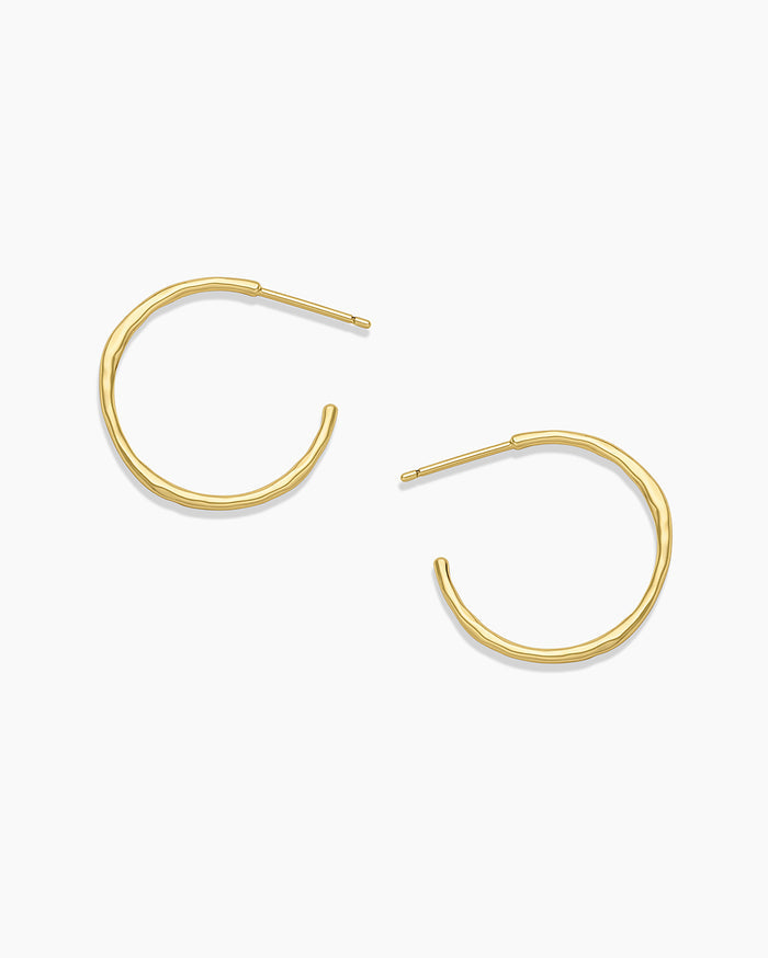 Taner Small Hoops || option::18K Gold Plated