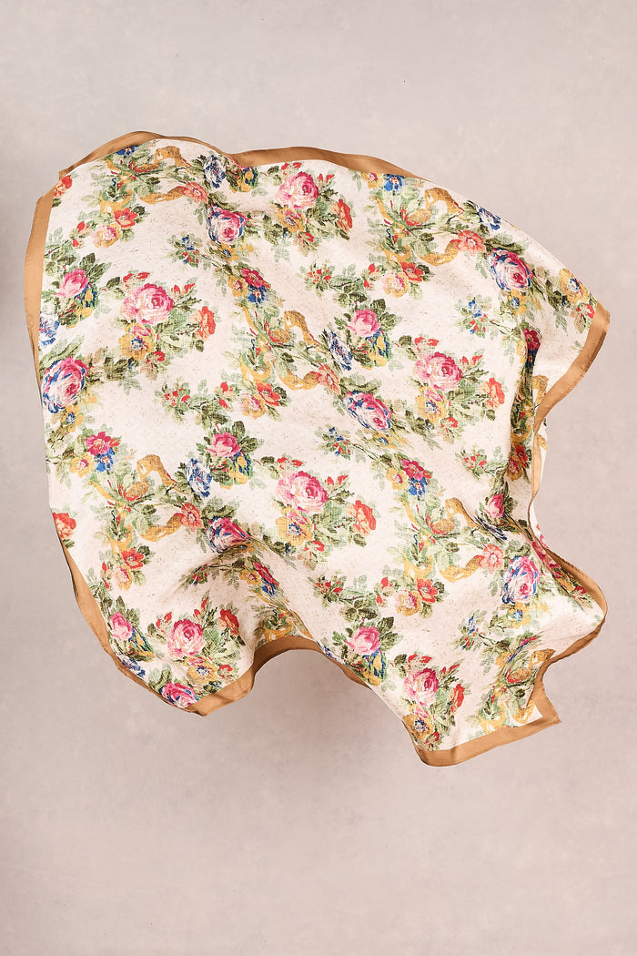 Tapestry Print Silk Scarf - Multicolour