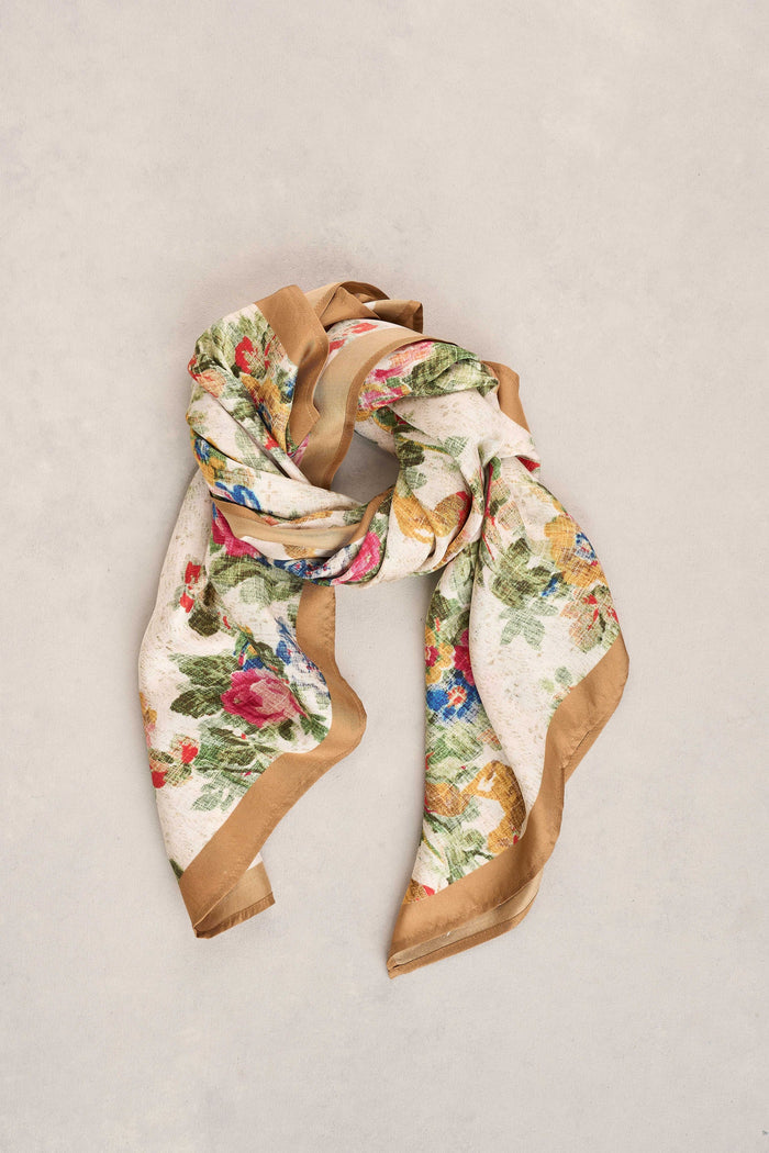 Tapestry Print Silk Scarf - Multicolour