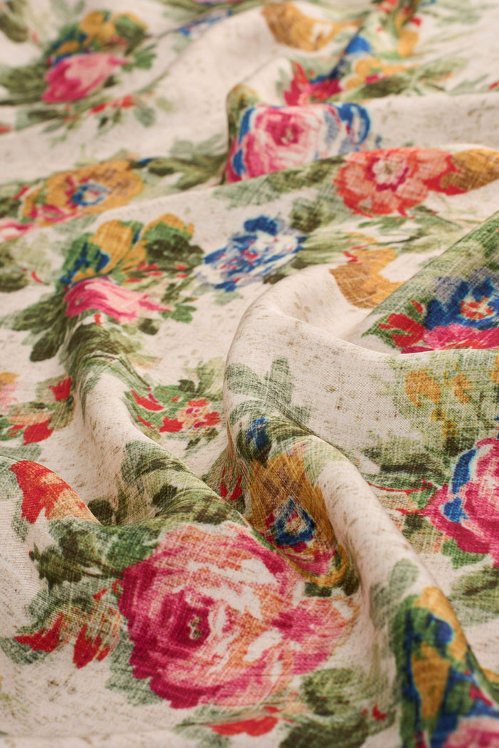 Tapestry Print Silk Scarf - Multicolour