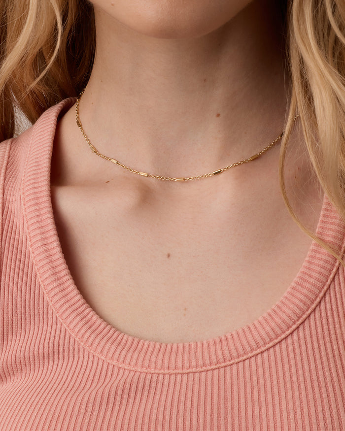 Tatum Necklace || option::16 in., 18K Gold Plated
