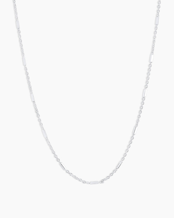 Tatum Necklace || option::16 in., Silver Plated