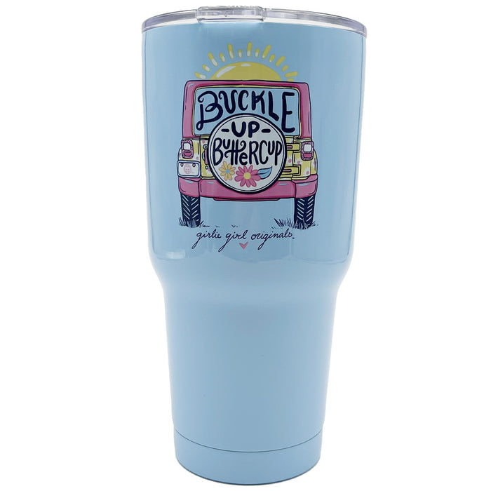 TB2468 Buckle Up Stainless Steel Tumbler