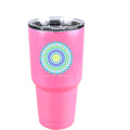 TB2468 Mandala Pink Stainless Steel Tumbler