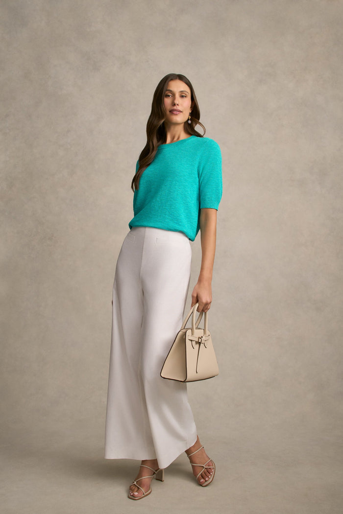 Textured Knit Top - Jewel
