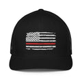 Thin Red Line USA Flag Mesh Back Trucker Hat