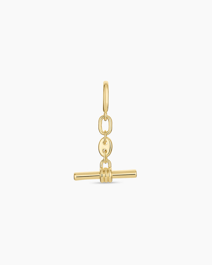Toggle Charm || option::18K Gold Plated
