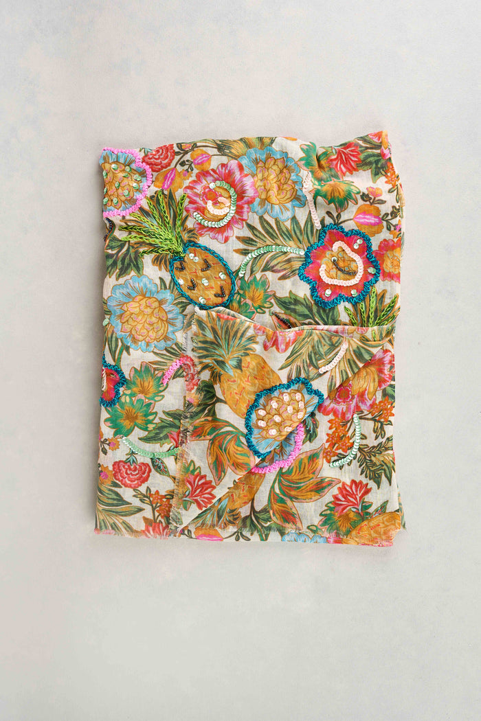 Tropical Print Scarf - Multicolour