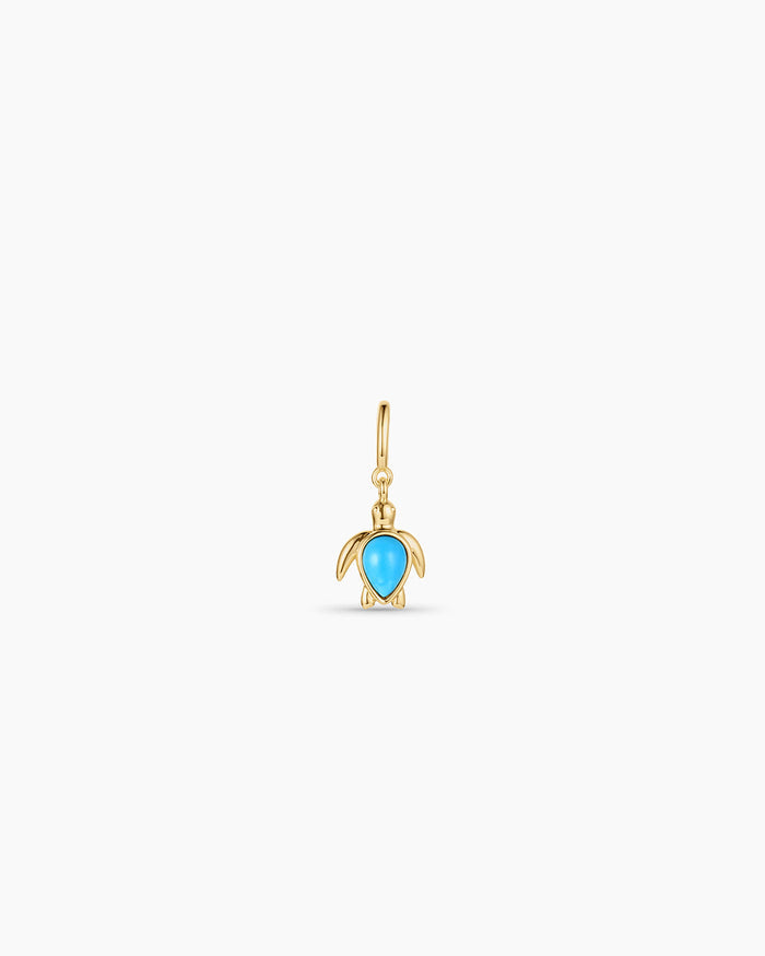 Turtle Parker Charm || option::18K Gold Plated