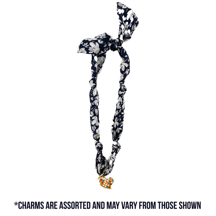 TW-1009 SCARF NECKLACE WITH CHARM
