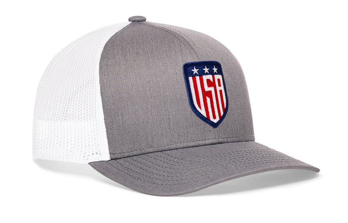 USA Shield Trucker Hat  |  America Snapback
