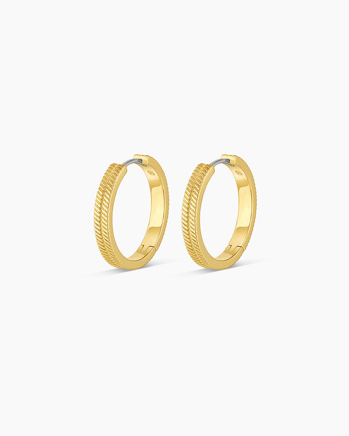 Venice Hoops || option::18K Gold Plated