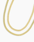 Venice Layering set || option::18K Gold Plated