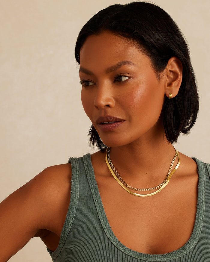 Venice Layering set || option::18K Gold Plated
