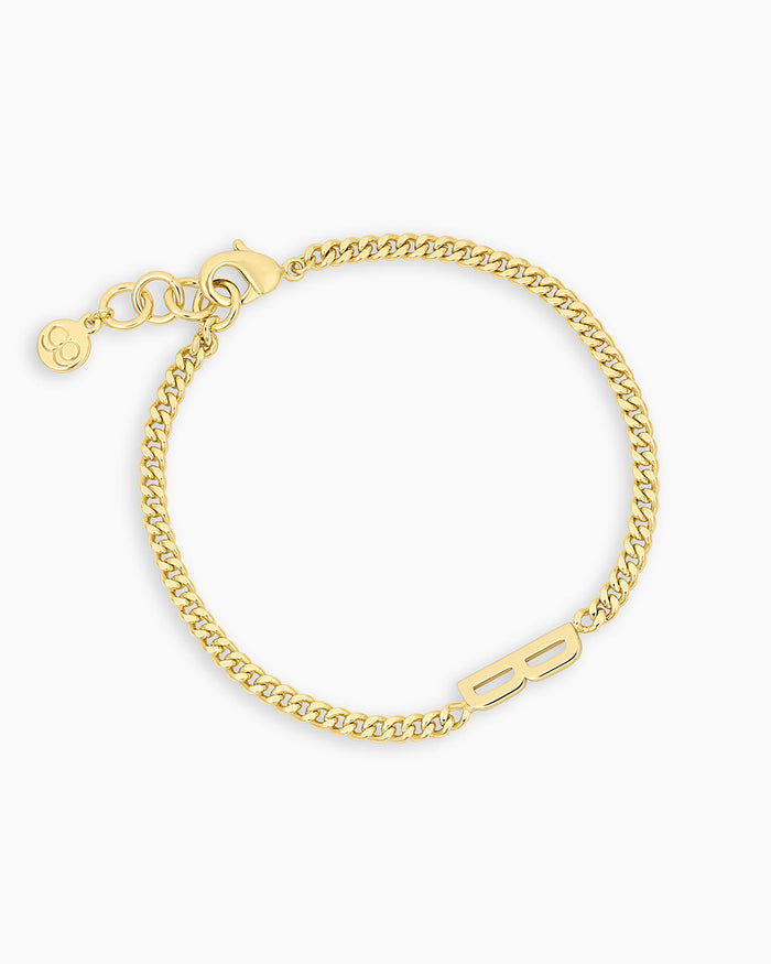 Wilder Alphabet Bracelet Wilder Alphabet Bracelet #B || option::18K Gold Plated, B