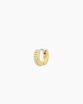 Wilder Shimmer Charm Huggie || option::18K Gold Plated