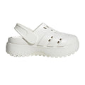 adidas WOMEN'S ADILETTE CLOG PLATFORM SLIDE SANDALS - White