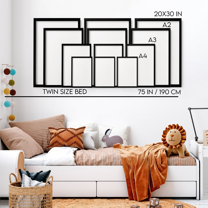 Woodland nursery decor | set of 2 wall art prints