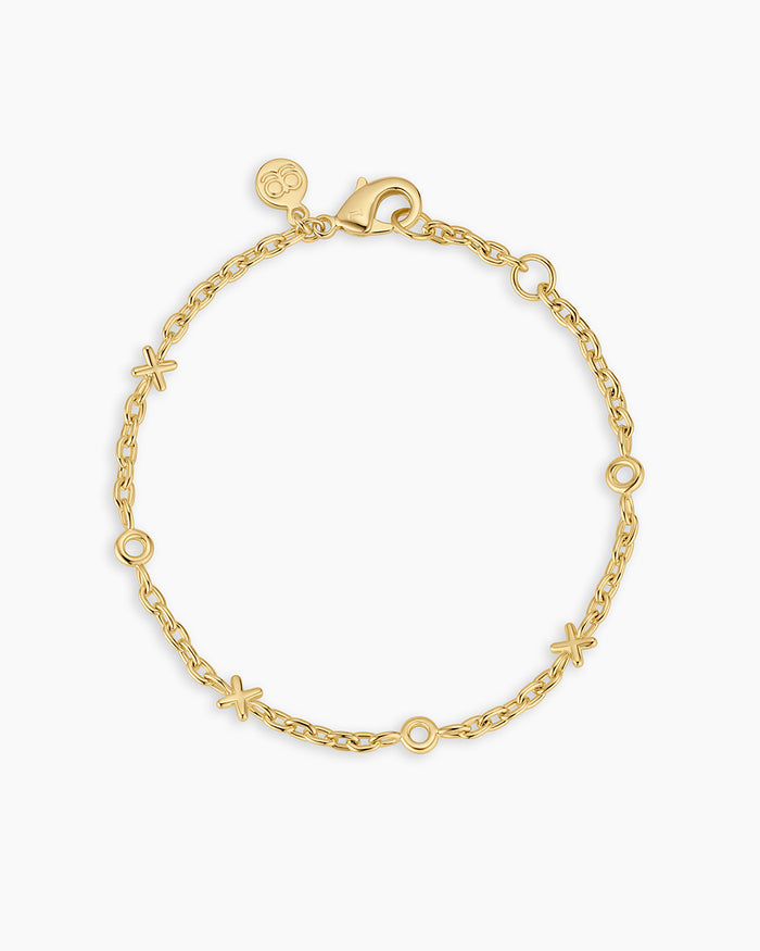 XOXO Bracelet || option::18K Gold Plated