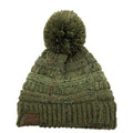 YJ-817 Ombre Speckled Pom Beanie - Sage