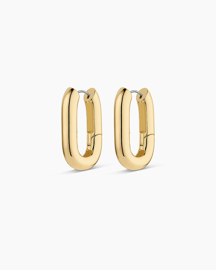 Zoey Statement Hoops || option::18K Gold Plated