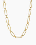 Zoey Statement Link Necklace || option::18K Gold Plated